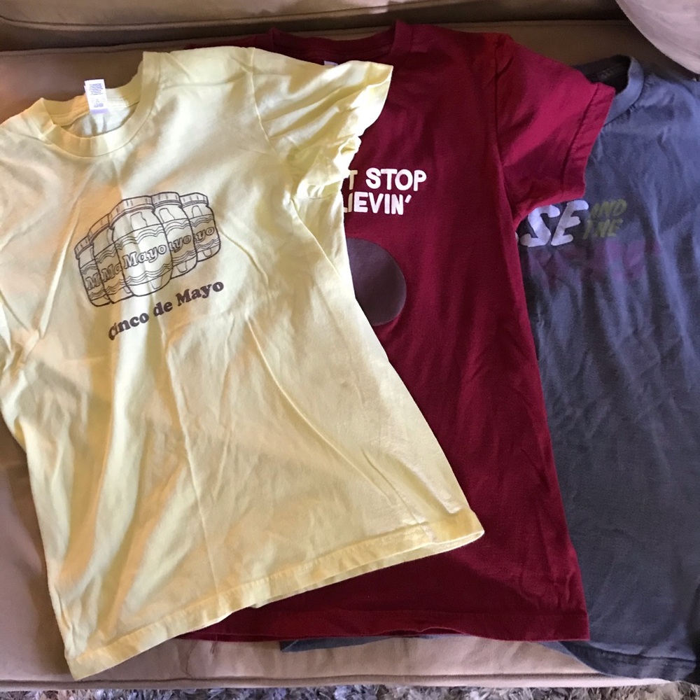 Vintage Bundle 3 American Apparel T-shirts L